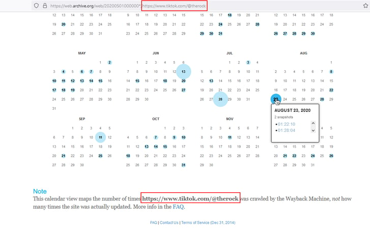 tiktok wayback machine